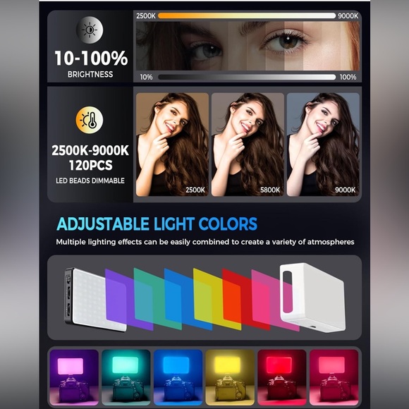 LED rechargeable selfie lights (sold separately) - Picture 4 of 12